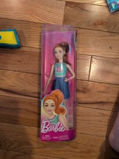 Barbie Fashionistas Barbie Doll #232, Red Hair, Jersey Top & Purple Skirt, New!