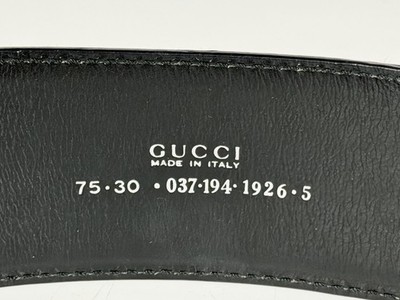 GUCCI Wide Black Patent Leather Belt with Oversize Horsebit Buckle