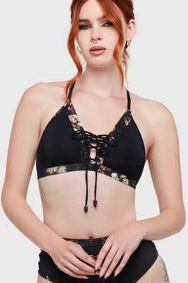 Killstar Cinder Root Bikini Swimwear Womens Multi Goth Alternative