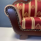 Vintage Heritage Collection Red Printed Loveseat American Girl Dolls L2 16.5in — photo 2