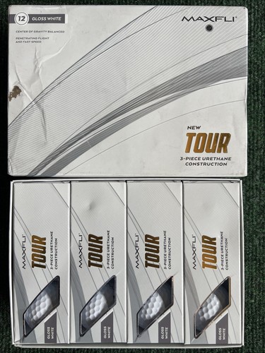 Maxfli 2023 Tour Total Performance Urethan Golfbälle - 2 Dutzend - Gloss White