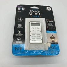 GE My Touch Smart Simple Set In-Wall Programmable Digital Timer White 25055 NIB