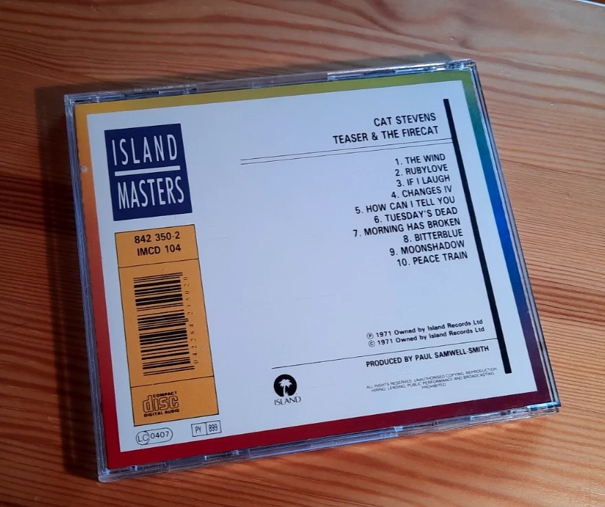 CAT STEVENS: Teaser & The Firecat, CD wie neu, Morning has broken Moonshadow POP - Bild 2 von 4