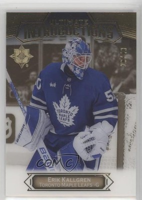 2022-23 Ultimate Collection Introductions Gold 20/49 Erik Kallgren Rookie RC 8tn