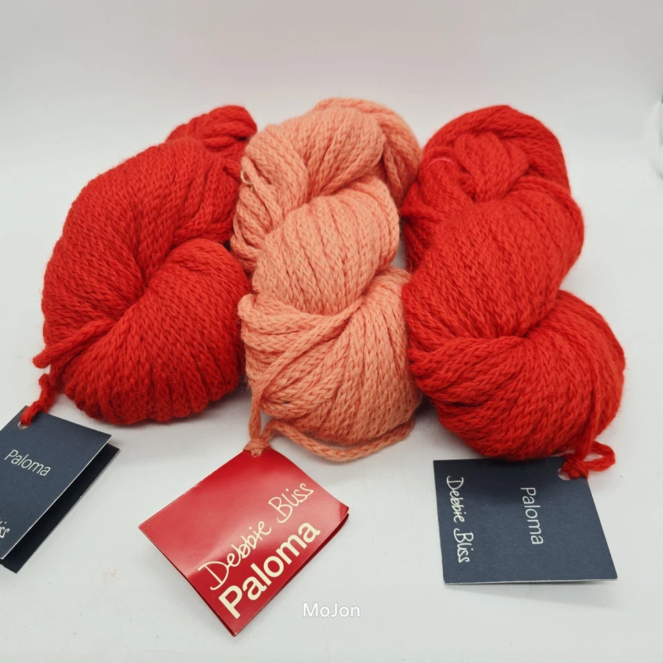 Lote de 6 Debbie Bliss Paloma mezcla de alpaca/lana naranja quemado y amarillo 50 g cada uno Foto 2 de 4