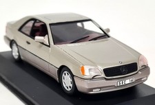 Minichamps 1/43 Mercedes Benz 600 SEC C140 Rauch Silver Diecast Model Car