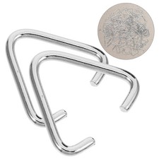 100 PCS Bails for Jewelry Making Metal Triangles Keychain Jump Rings