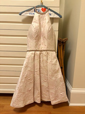 Morilee Madeline Gardner Pink Sleeveless Halter Formal Bat Mitzvah Dress