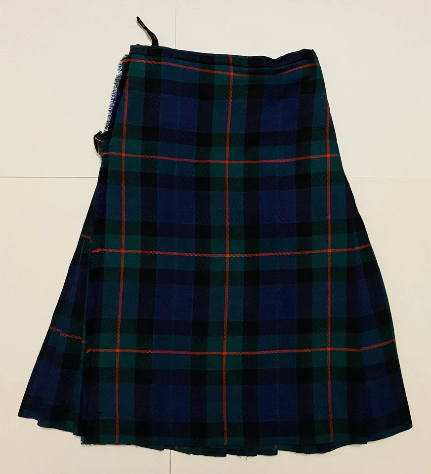 Falda escocesa tradicional escocesa de lana a cuadros verde escocesa escocesa de Keith Scott Foto 2 de 4