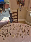Large Lot Costume And Mixed Jewelry Lot With Wine Stopper And Vintage  Utter...