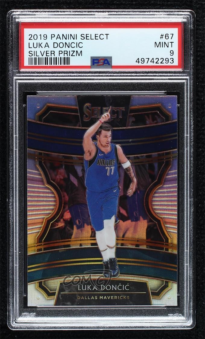 2019-20 Panini Select Concourse Silver Prizm Luka Doncic #67 PSA 9 MINT 1u6