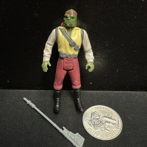 Star Wars Vintage Barada Last 17  tight joints & good paint Minty WITH COIN
