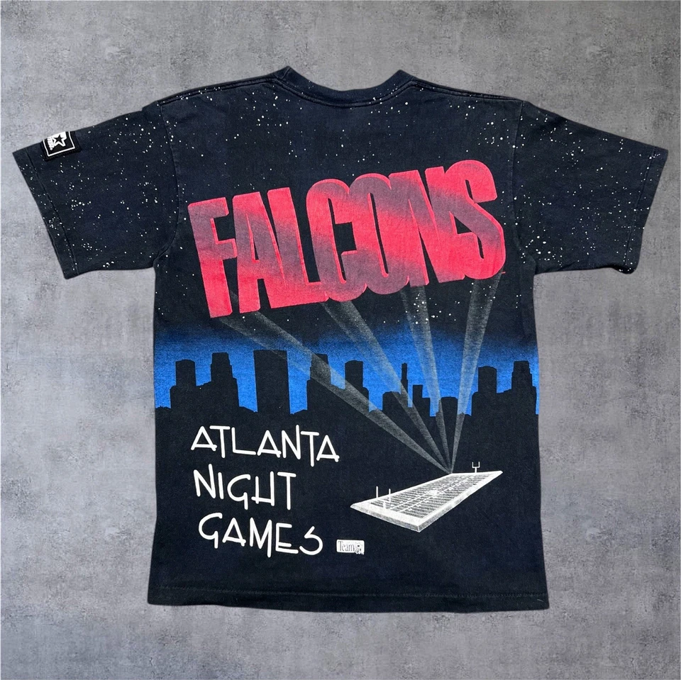 Camiseta De Colección Años 90 Starter Atlanta Falcons Fútbol Juegos Nocturnos Estadio Para Hombre’s M Foto 3 de 4