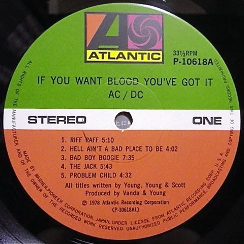 AC/DC - If You Want Blood You've Got It / VINILO / NM / LP, álbum, estéreo