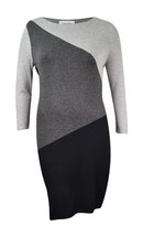 Calvin Klein Women's Colorblocked Sweater Dress