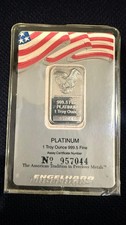 Engelhard 1 oz Platinum Bar Eagle Design .9995 Fine Bar In Assay 2777.00 per troy oz