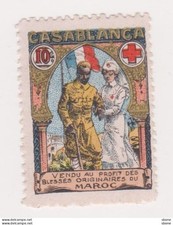 Vignette militaire delandre - Croix Rouge - Casablanca