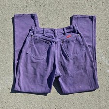 Vintage Wrangler purple High-waisted tapered relaxed fit jeans 29"