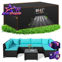 Boeli Abdeckung GartenmöBel Winterfest BelüFtung.420D Oxford 180X120X74Cm