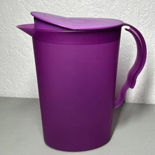 Tupperware Impressions Pitcher 2 Qt. Purple Fast Ship Pre-owned NEVER USED