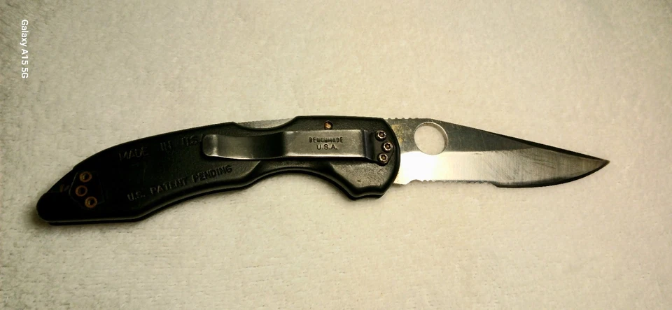 Logo Balisong hecho en banco Ascent 830s muy temprano descontinuado. ATS34 Increíble Foto 4 de 4