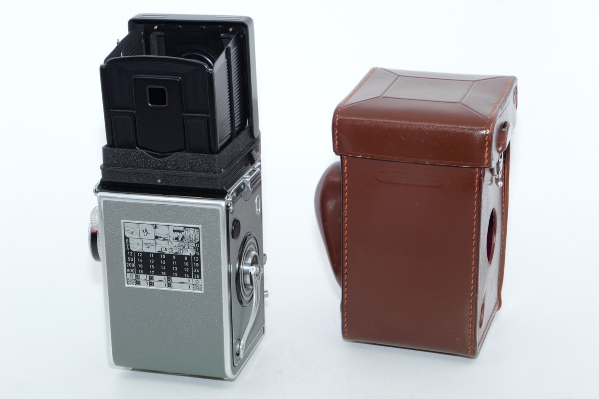 Rolleiflex 3.5T Grey with Light Meter. BOX. Case. Strap. Lens Cap