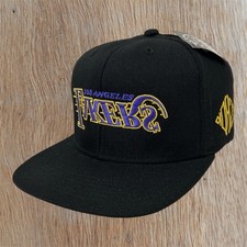 KTH Kill The Hype LA Los Angeles Lakers Upside Down Logo Snapback Hat Cap NOS