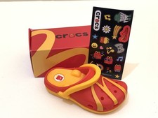 MCDONALD 2024 CROCS KEYCHAIN HAPPY MEAL 4--BRAND NEW IN BOX with Sticker Sheet