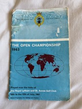 The Open Golf Championship 1963 Official Programme Royal Lytham & St Annes