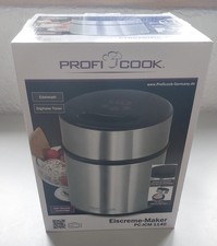 ProfiCook Eiscreme-Maker PC-ICM 1140 Edelstahl, Frozen Joghurt, Sorbet