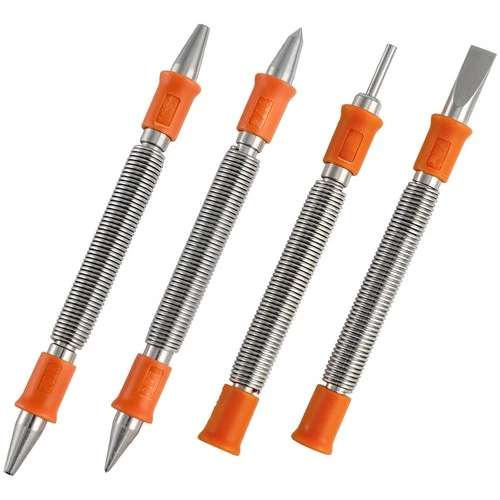 4 PCS Dual Head Nail Setter Center Punch Hinge Pin Removal Tool Cold Chisel - Picture 1 of 8