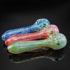 5 inch Handmade Thick Full Color Glass Color Changing Smoking Bowl Glass Pipes