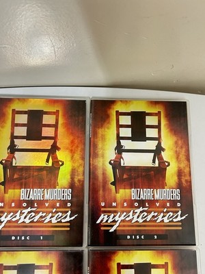 Unsolved Mysteries - Bizarre Murders (DVD, 2005, 4-Disc Set) *RARE