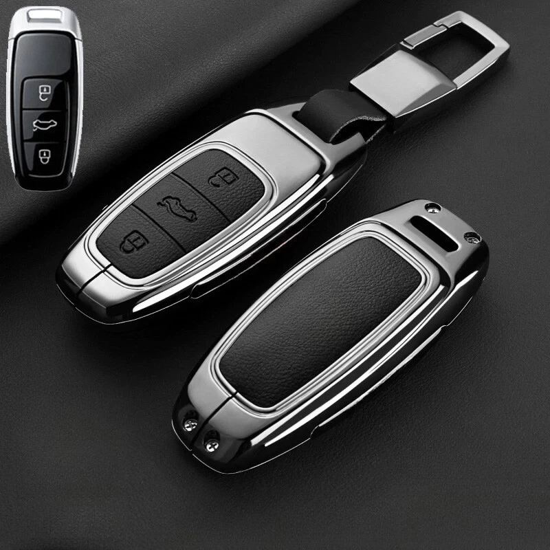 Funda Llavero Coche Cuero Aleación Zinc Para Audi S3 S6 S7 A3 A6 A7 Q7 S8 A8 Q8 Foto 3 de 4