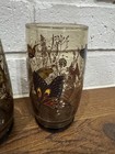 Set of 3 Vintage Butterfly Meadow Garden Tumbler Smoky Drinking Glasses Libbey — photo 6