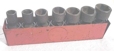  MAC Tools 7pc SAE 3/8''-3/4'' Shallow Swivel Impact Socket Set - 3/8'' Drive & Box