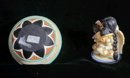 Caja de baratijas de joyería "Pequeños amigos de la pluma" 1997 de colección. - Imagen 6 de 12