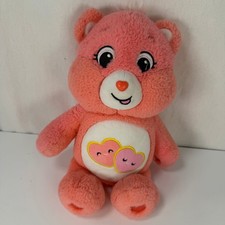 Care Bears Love-a-Lot Bear Plush 14-Inch Pink Hearts Basic Fun 2020