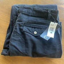Mens JUST CAVALLI Black Trousers Italian Size 48 Made In Italy 100 Cotton