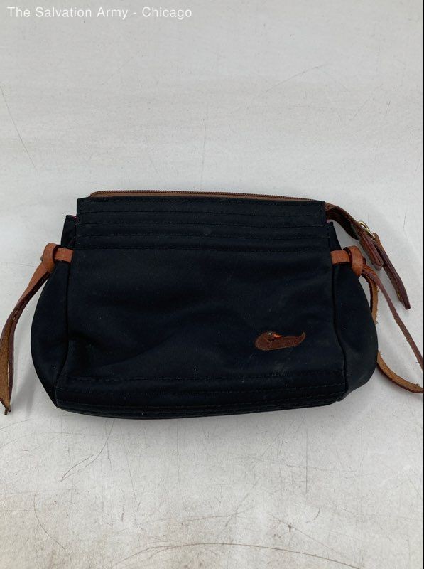 Dooney & Bourke Womens Black Rectangle Shape Classic Pouchette Coin Bag