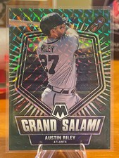 2022 Panini Mosaic Baseball Austin Riley-#GS-7 Grand Salami Green Prizm Atlanta 