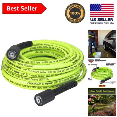 #ad Heavy Duty Flexible Hybrid Polymer Pressure Washer Hose 3100 PSI M22 Fittings $99.45