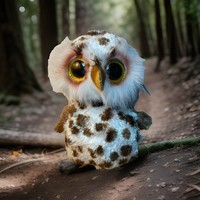 Original Ty Kuscheltier PlüSchtier Beanie Babies Whoolie Spotted Owl Eule