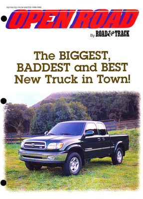 1999 Toyota Tundra truck Road Test Original Car Brochure