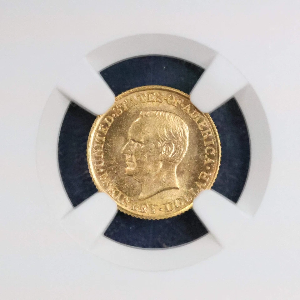 1916 G1$ McKinley Commemorative Gold 1$ - NGC MS64 - Image 3 of 4
