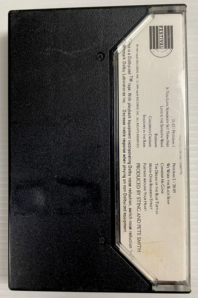 Sting The Dream Of The Blue Turtles Music Cassette Tape RMC 53134 A&M 1985 Chrom - Image 2 of 4