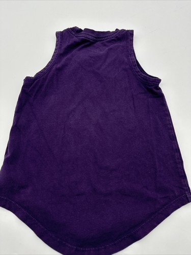 Nike Tank Top Youth Girl X-Small Purple Swoosh Graphic Print…#8396 - Picture 8 of 9