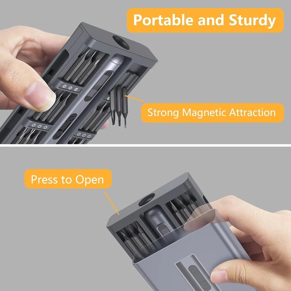 BezosMax 52 in 1 Mini Electric Screwdriver, Precision Screwdriver Set with 48 Ma - Image 4 of 4