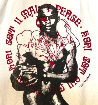 Footballer & Menage a Trois MASH-UP Seditionaries Men's T Size M