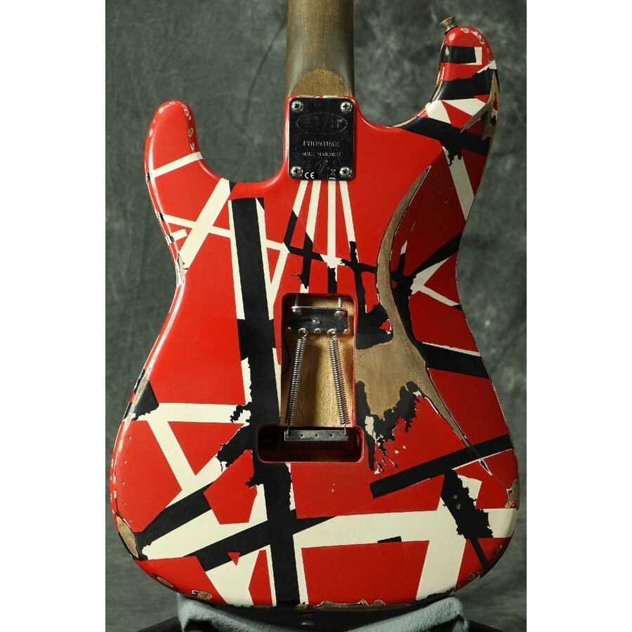 EVH Electric guitar Striped Series Frankie Red/White/Black Relic